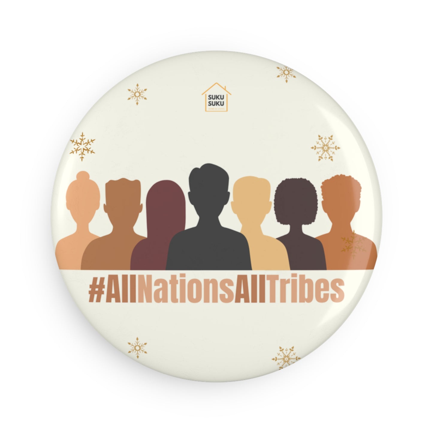 "All Nations All Tribes" Christmas Button Magnet Bundles