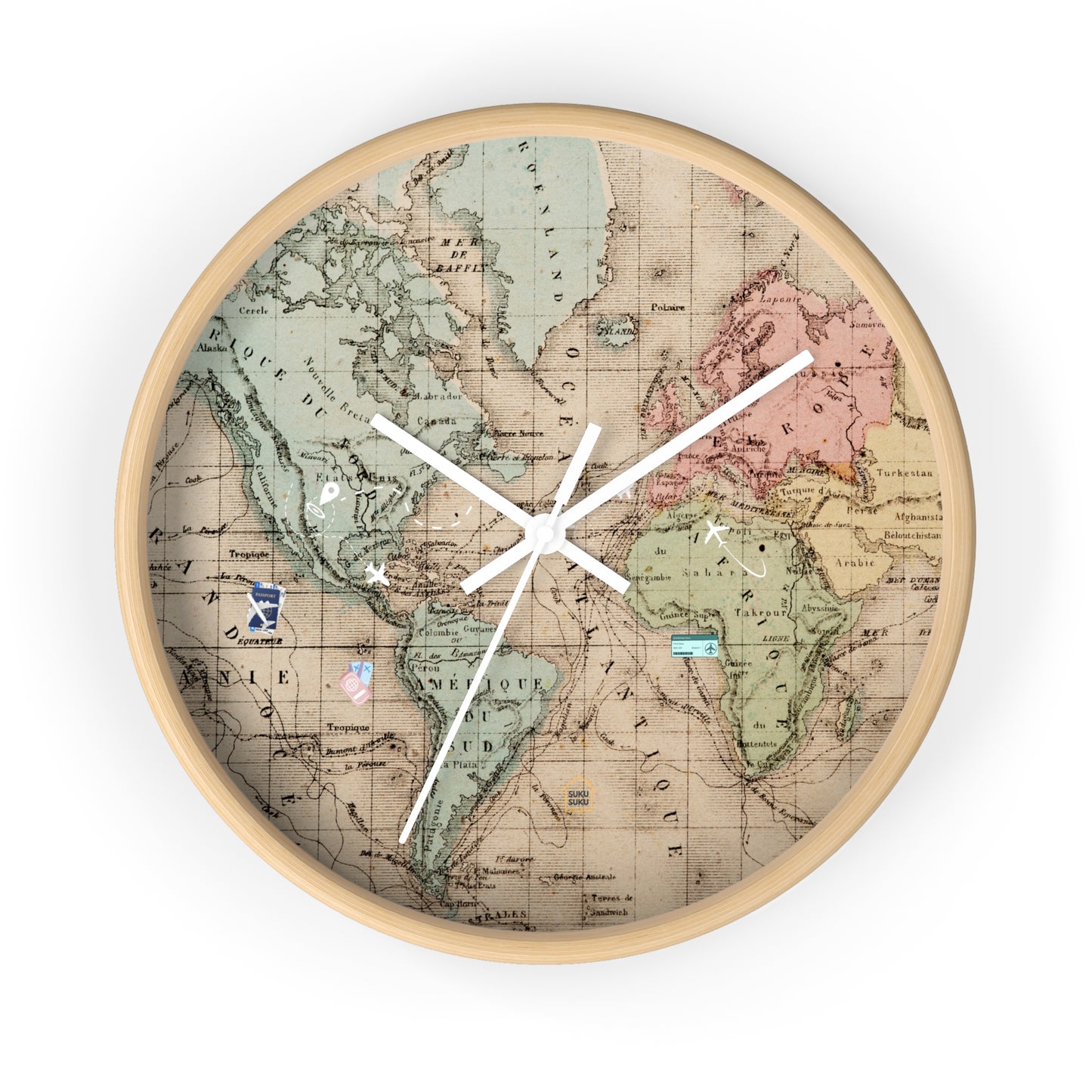 World Traveler Wall Clock