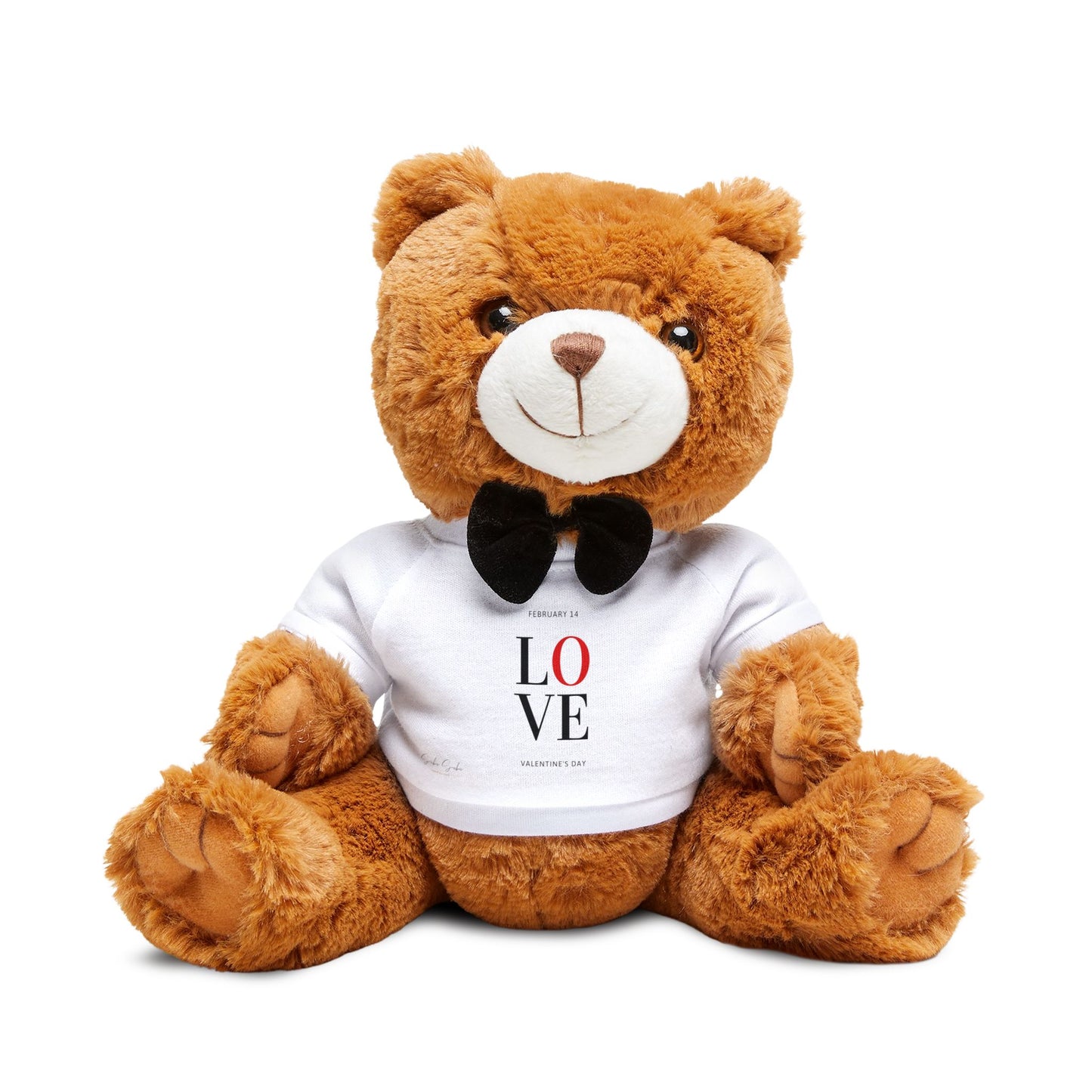 Brown Plush 'LOVE' Teddy Bear