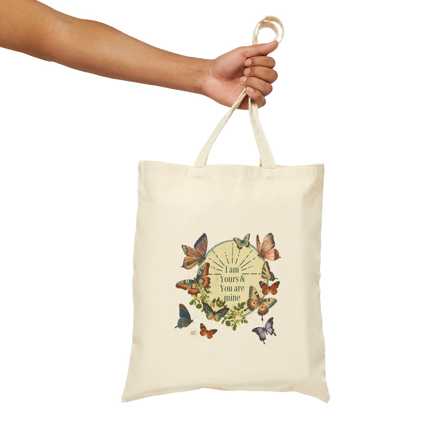 "I am Yours & You are mine" Cotton Canvas Tote Bag