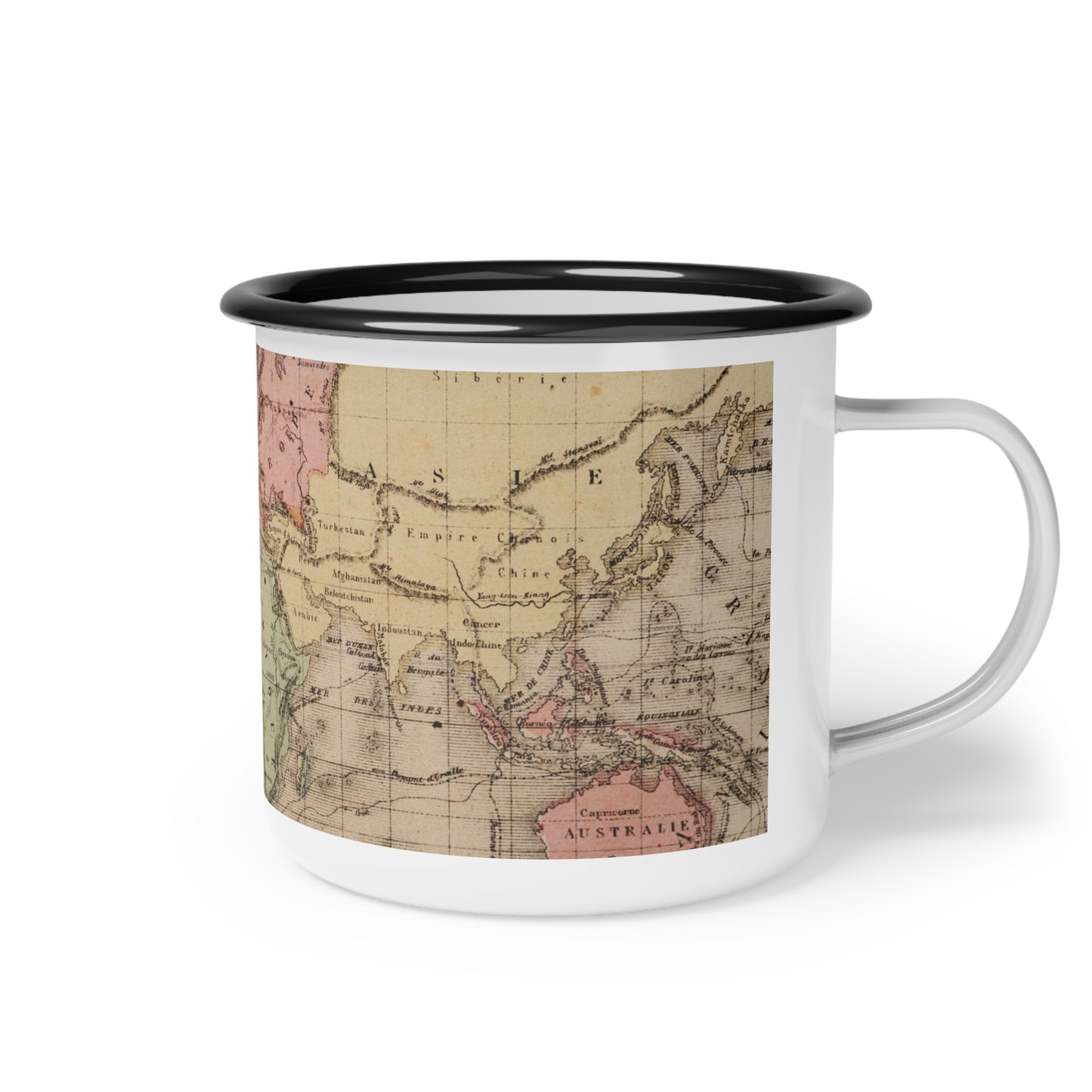 "Explore The World" Enamel Camp Cup