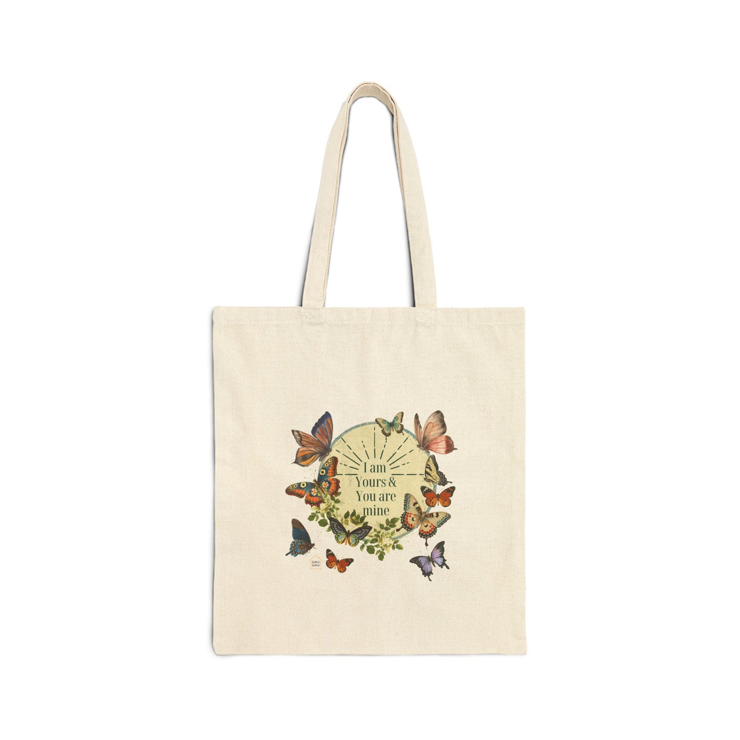 "I am Yours & You are mine" Cotton Canvas Tote Bag